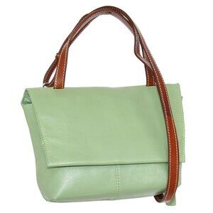 NWT-Green Nino Bossi Handbags Eva Leather Crossbody Bag
